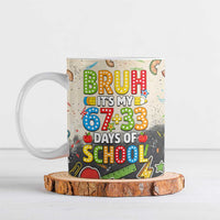 Bruh Its My 67 33 Days of School Ceramic Mug Funny Boys Kids 100th Day