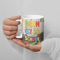 Bruh Its My 67 33 Days of School Ceramic Mug Funny Boys Kids 100th Day