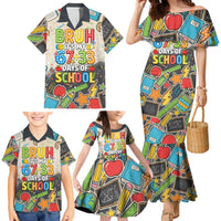 Bruh Its My 67 33 Days of School Family Matching Mermaid Dress and Hawaiian Shirt Funny Boys Kids 100th Day