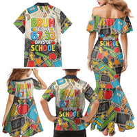 Bruh Its My 67 33 Days of School Family Matching Mermaid Dress and Hawaiian Shirt Funny Boys Kids 100th Day