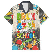 Bruh Its My 67 33 Days of School Hawaiian Shirt Funny Boys Kids 100th Day