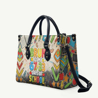 Bruh Its My 67 33 Days of School Leather Bag Funny Boys Kids 100th Day