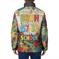 Bruh Its My 67 33 Days of School Padded Jacket Funny Boys Kids 100th Day