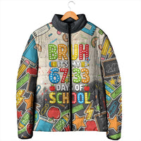 Bruh Its My 67 33 Days of School Padded Jacket Funny Boys Kids 100th Day