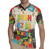 Bruh Its My 67 33 Days of School Rugby Jersey Funny Boys Kids 100th Day