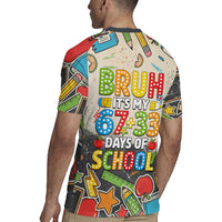Bruh Its My 67 33 Days of School Rugby Jersey Funny Boys Kids 100th Day