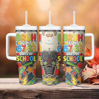 Bruh Its My 67 33 Days of School Tumbler With Handle Funny Boys Kids 100th Day