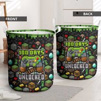 100 Days Level Unlocked Laundry Basket Gaming 100 Days of School Boys