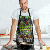 100 Days Level Unlocked Apron Gaming 100 Days of School Boys