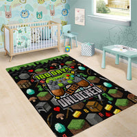 100 Days Level Unlocked Area Rug Gaming 100 Days of School Boys