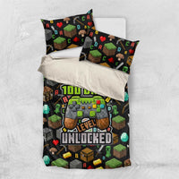 100 Days Level Unlocked Bedding Set Gaming 100 Days of School Boys