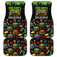 100 Days Level Unlocked Car Mats Gaming 100 Days of School Boys