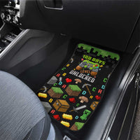 100 Days Level Unlocked Car Mats Gaming 100 Days of School Boys