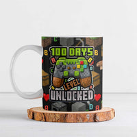 100 Days Level Unlocked Ceramic Mug Gaming 100 Days of School Boys