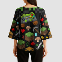 100 Days Level Unlocked Kimono Sleeve Blouse Gaming 100 Days of School Boys