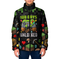 100 Days Level Unlocked Padded Jacket Gaming 100 Days of School Boys