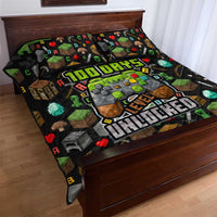 100 Days Level Unlocked Quilt Bed Set Gaming 100 Days of School Boys