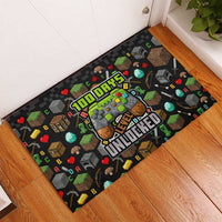 100 Days Level Unlocked Rubber Doormat Gaming 100 Days of School Boys