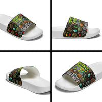 100 Days Level Unlocked Slide Sandals Gaming 100 Days of School Boys