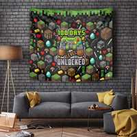 100 Days Level Unlocked Tapestry Gaming 100 Days of School Boys