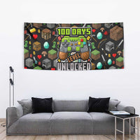 100 Days Level Unlocked Tapestry Gaming 100 Days of School Boys