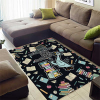 I Survived 100 Days of School Area Rug Funny Pigeon 100th Day Teacher