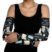I Survived 100 Days of School Arm Sleeves Funny Pigeon 100th Day Teacher