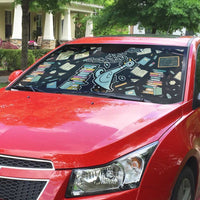 I Survived 100 Days of School Auto Sun Shade Funny Pigeon 100th Day Teacher