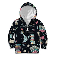 I Survived 100 Days of School Kid Hoodie Funny Pigeon 100th Day Teacher