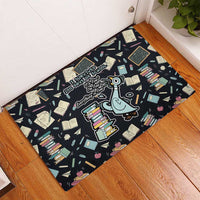 I Survived 100 Days of School Rubber Doormat Funny Pigeon 100th Day Teacher