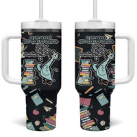 I Survived 100 Days of School Tumbler With Handle Funny Pigeon 100th Day Teacher