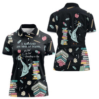 I Survived 100 Days of School Women Polo Shirt Funny Pigeon 100th Day Teacher