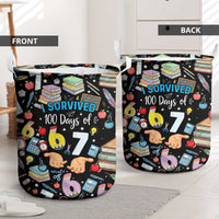 I Survived 100 Days of 67 Laundry Basket 100th Day of School Teachers Kids
