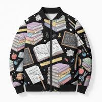 I Survived 100 Days of 67 Bomber Puffer Jacket 100th Day of School Teachers Kids