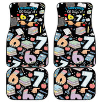 I Survived 100 Days of 67 Car Mats 100th Day of School Teachers Kids