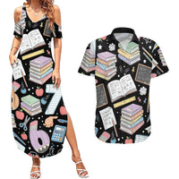 I Survived 100 Days of 67 Couples Matching Summer Maxi Dress and Hawaiian Shirt 100th Day of School Teachers Kids
