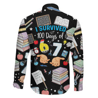 I Survived 100 Days of 67 Family Matching Puletasi and Hawaiian Shirt 100th Day of School Teachers Kids