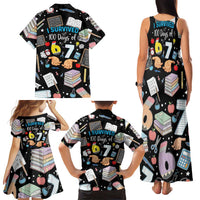 I Survived 100 Days of 67 Family Matching Tank Maxi Dress and Hawaiian Shirt 100th Day of School Teachers Kids