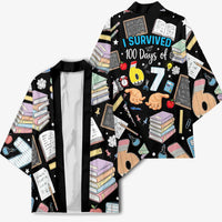 I Survived 100 Days of 67 Kimono 100th Day of School Teachers Kids