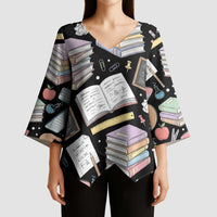 I Survived 100 Days of 67 Kimono Sleeve Blouse 100th Day of School Teachers Kids
