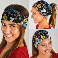 I Survived 100 Days of 67 Neck Gaiter 100th Day of School Teachers Kids