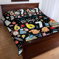 I Survived 100 Days of 67 Quilt Bed Set 100th Day of School Teachers Kids