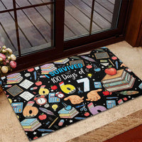 I Survived 100 Days of 67 Rubber Doormat 100th Day of School Teachers Kids