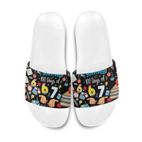 I Survived 100 Days of 67 Slide Sandals 100th Day of School Teachers Kids