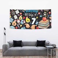 I Survived 100 Days of 67 Tapestry 100th Day of School Teachers Kids