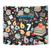 I Survived 100 Days of 67 Tapestry 100th Day of School Teachers Kids