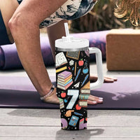 I Survived 100 Days of 67 Tumbler With Handle 100th Day of School Teachers Kids