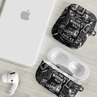 Whisky Neat AirPods Case Vintage Bold Statement Design