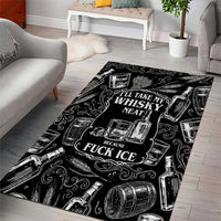 Whisky Neat Area Rug Vintage Bold Statement Design
