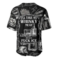 Whisky Neat Baseball Jersey Vintage Bold Statement Design